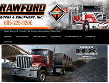 Tablet Screenshot of crawfordtrucks.com